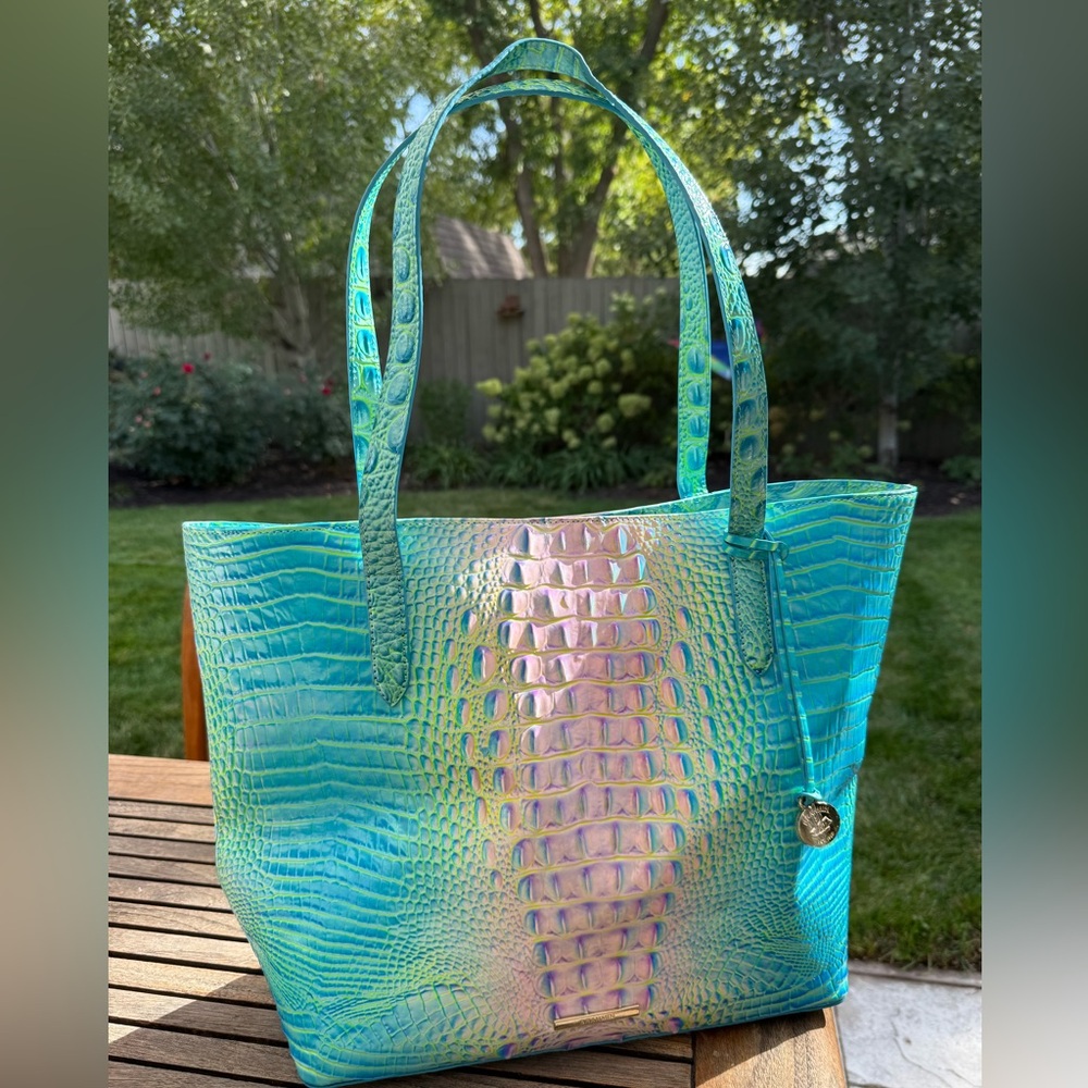 Brahmin Cotton Candy Ombre Melbourne Brook Tote NWT